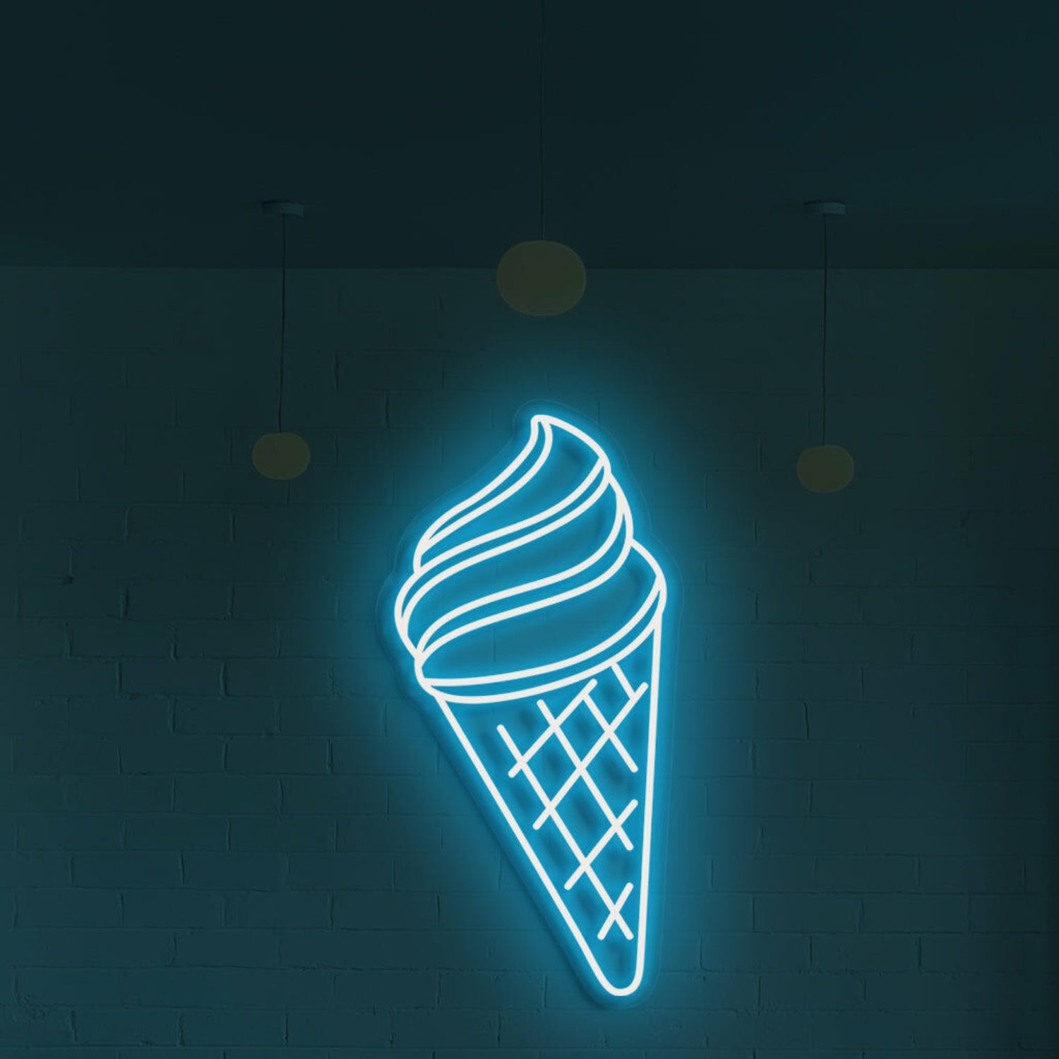 Ice Cream Neon Swirls Of Cool Delight | Shineneon