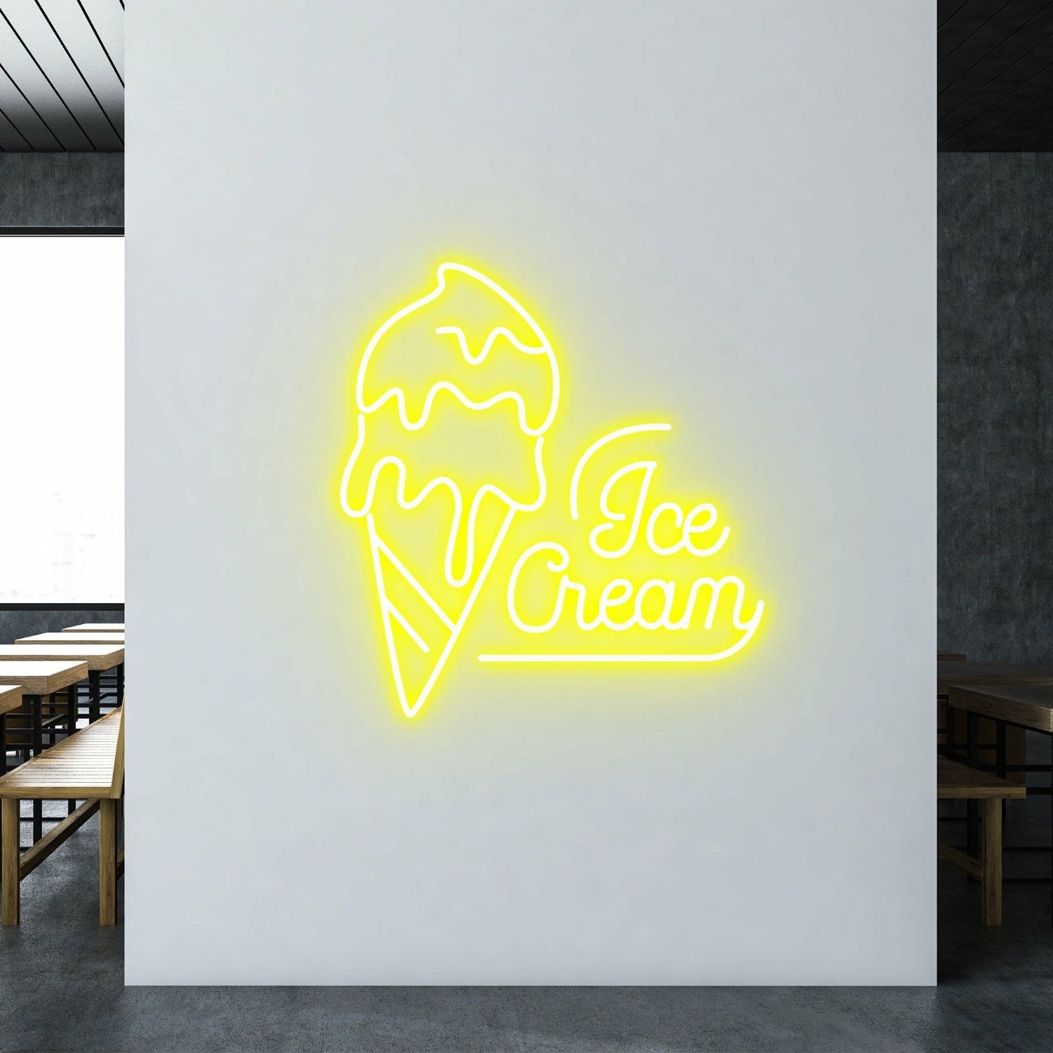 Ice Cream Radiant Neon For Sweet Treat Locations | Shineneon
