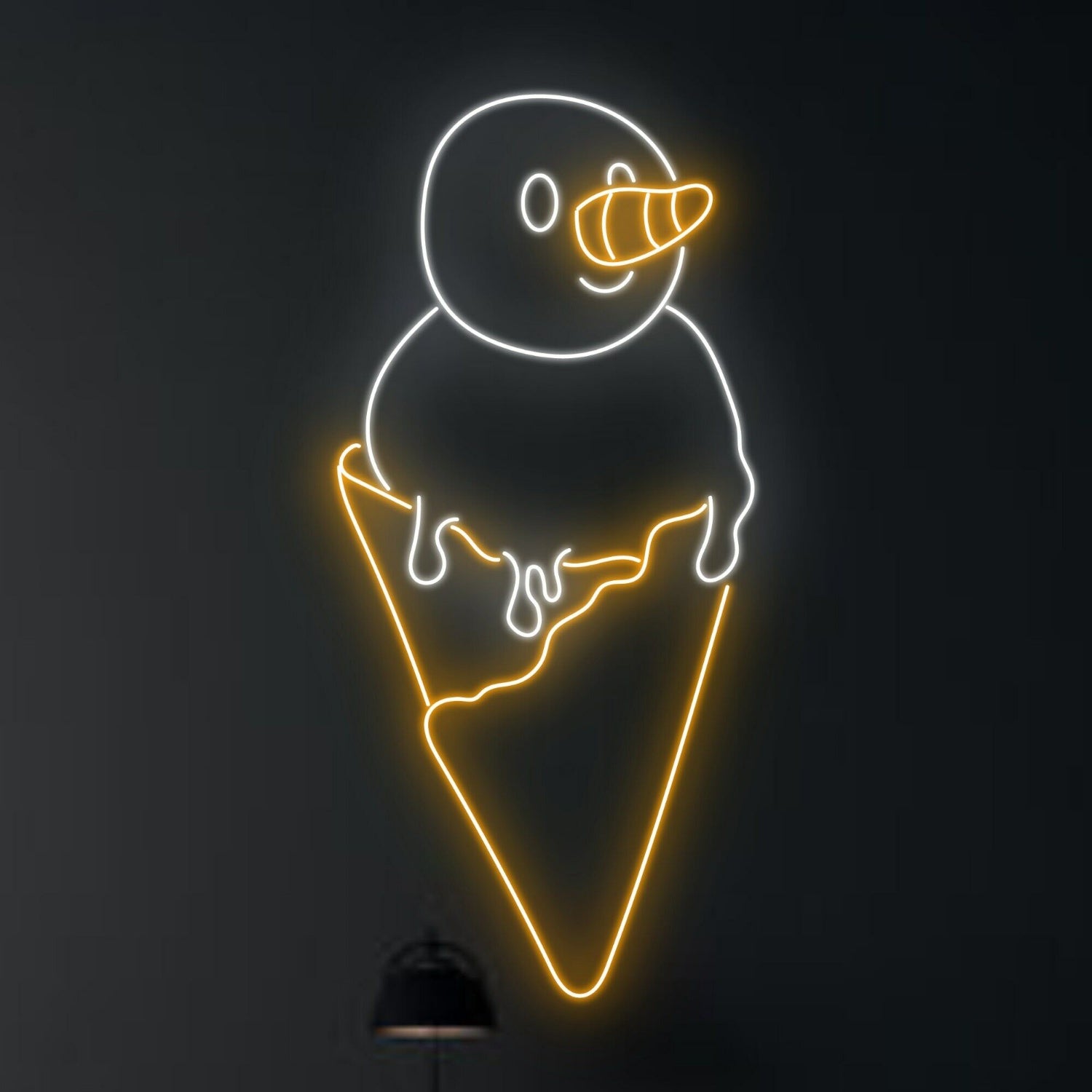 Ice Cream Snowman Christmas Led Neon Sign | Shineneon