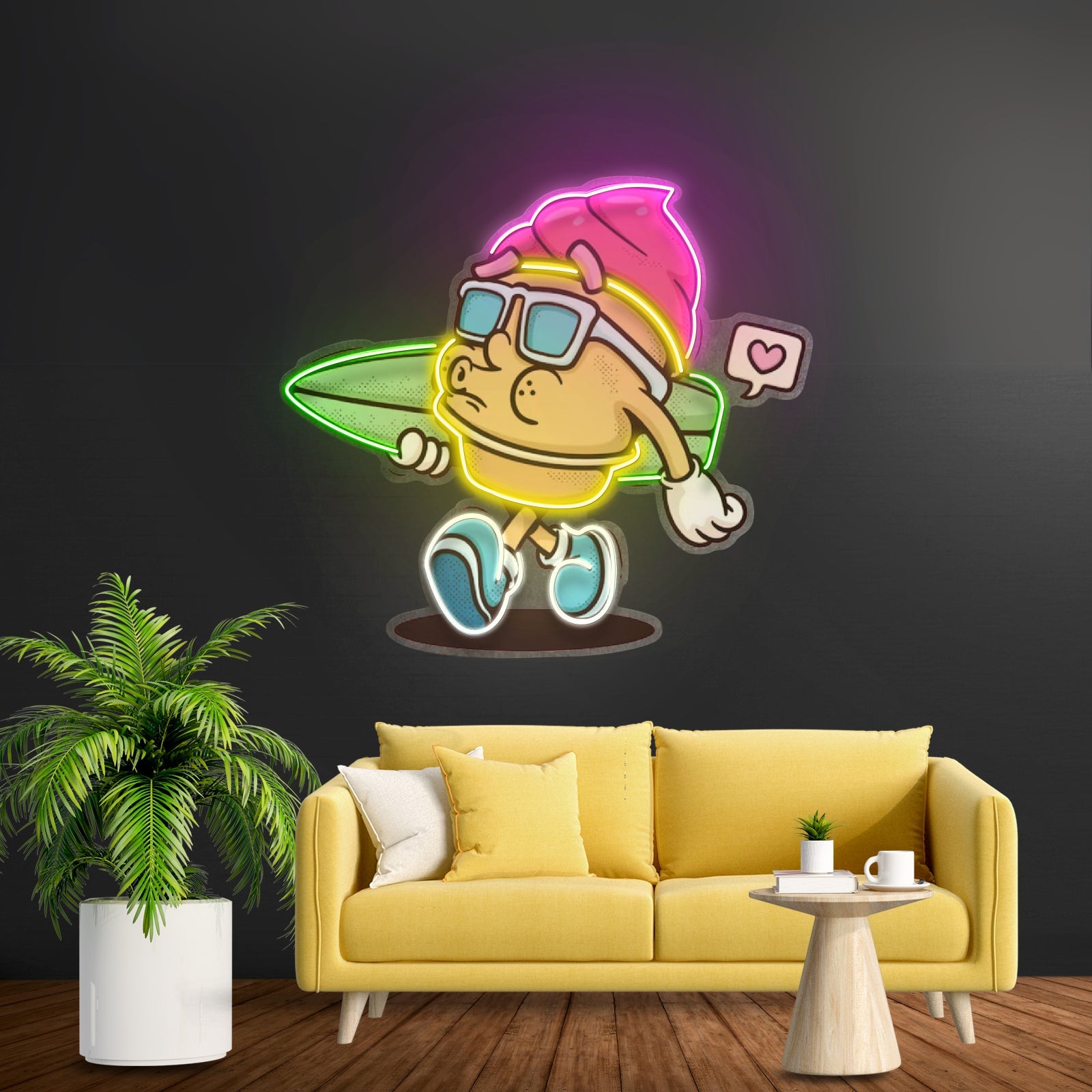 Ice Cream Trendy Retro Led Neon Sign Light Custom Led Signs - Shineneon