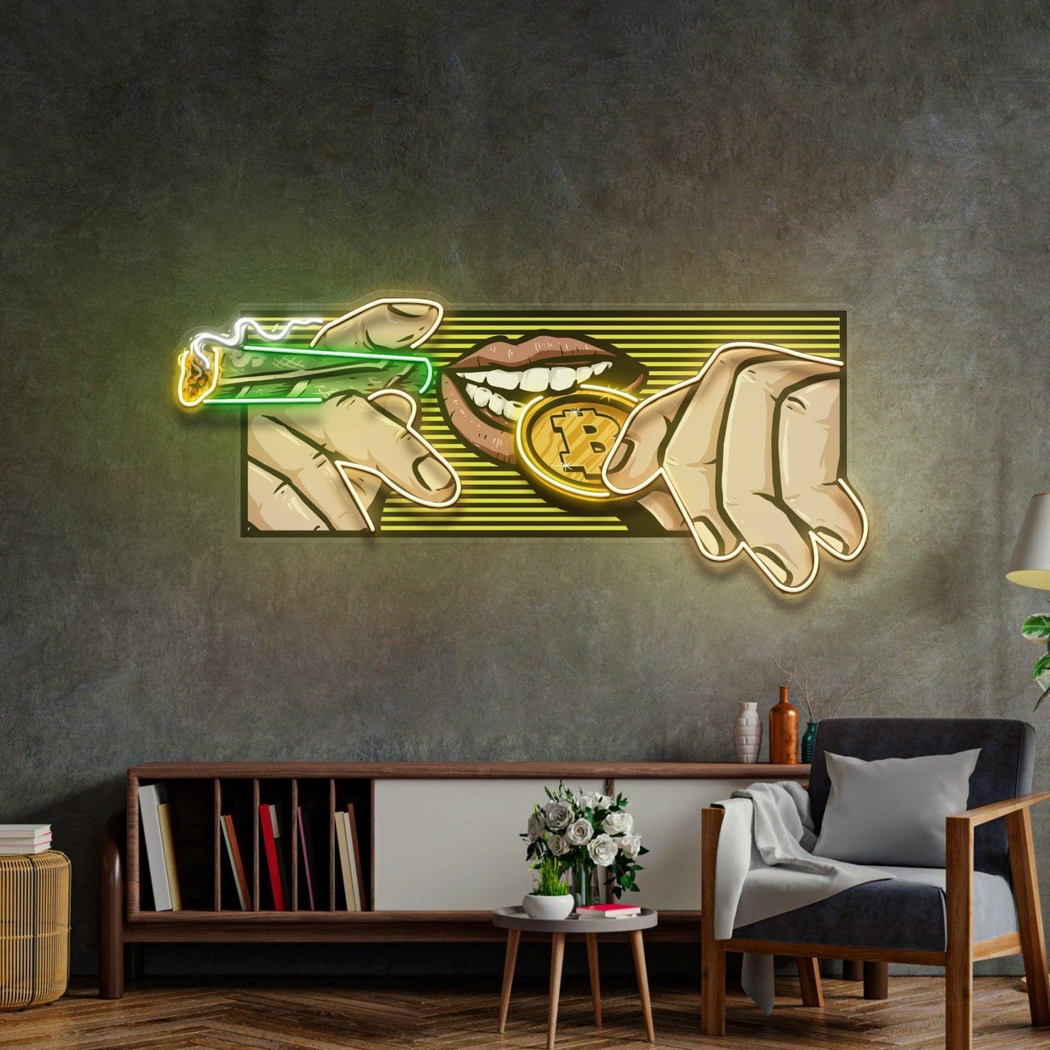 Ice Cream Uv Printed Led Neon Sign Home Cafe Sweet Shop Decor | Shineneon