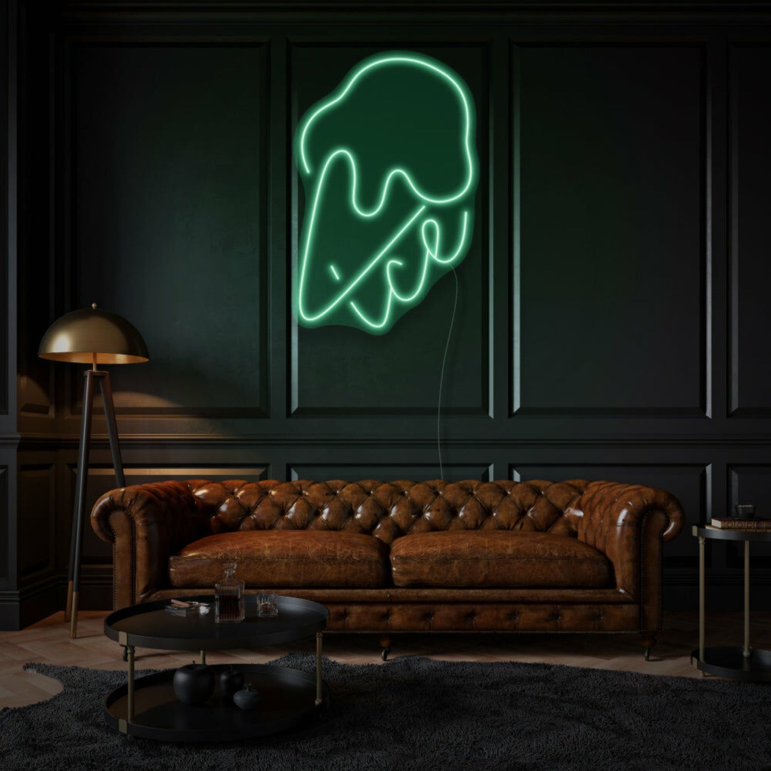 Ice Cream With Neon Sweet Treats And Delight | Shineneon