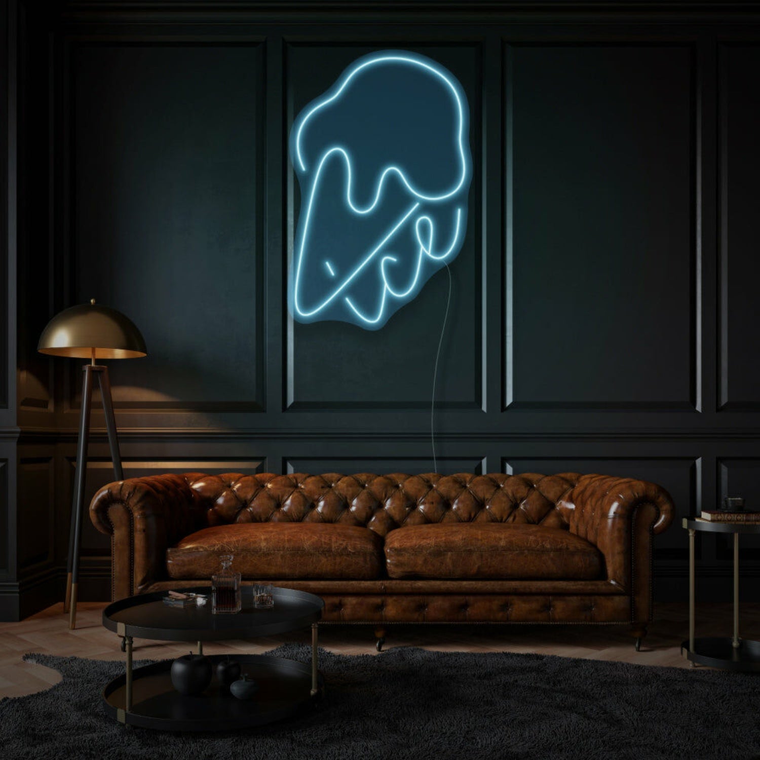 Ice Cream With Neon Sweet Treats And Delight | Shineneon