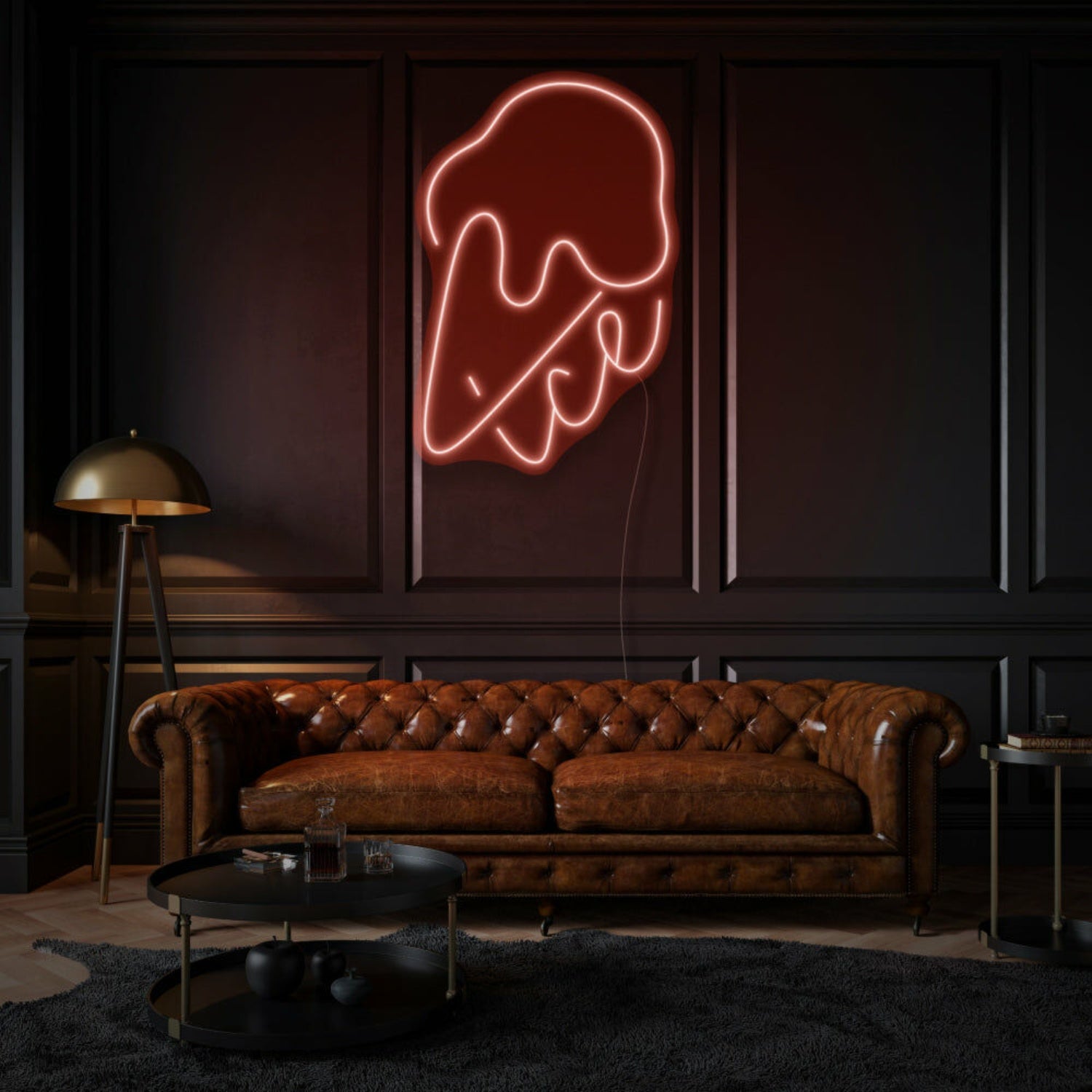 Ice Cream With Neon Sweet Treats And Delight | Shineneon