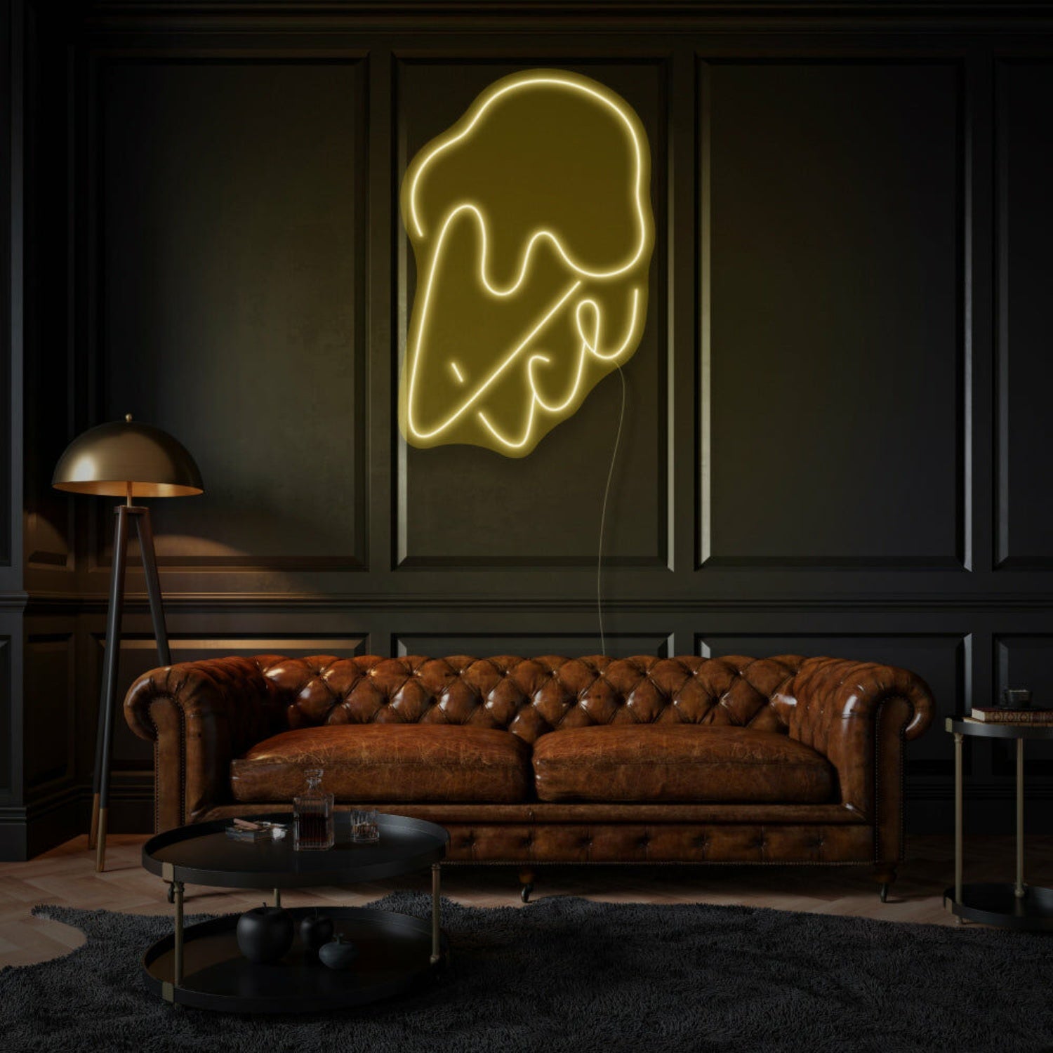 Ice Cream With Neon Sweet Treats And Delight | Shineneon