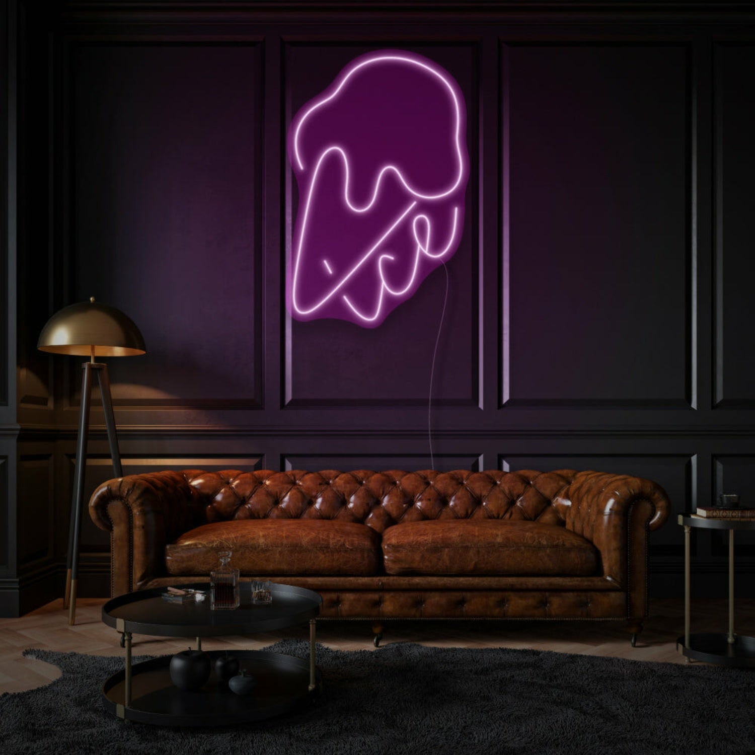 Ice Cream With Neon Sweet Treats And Delight | Shineneon