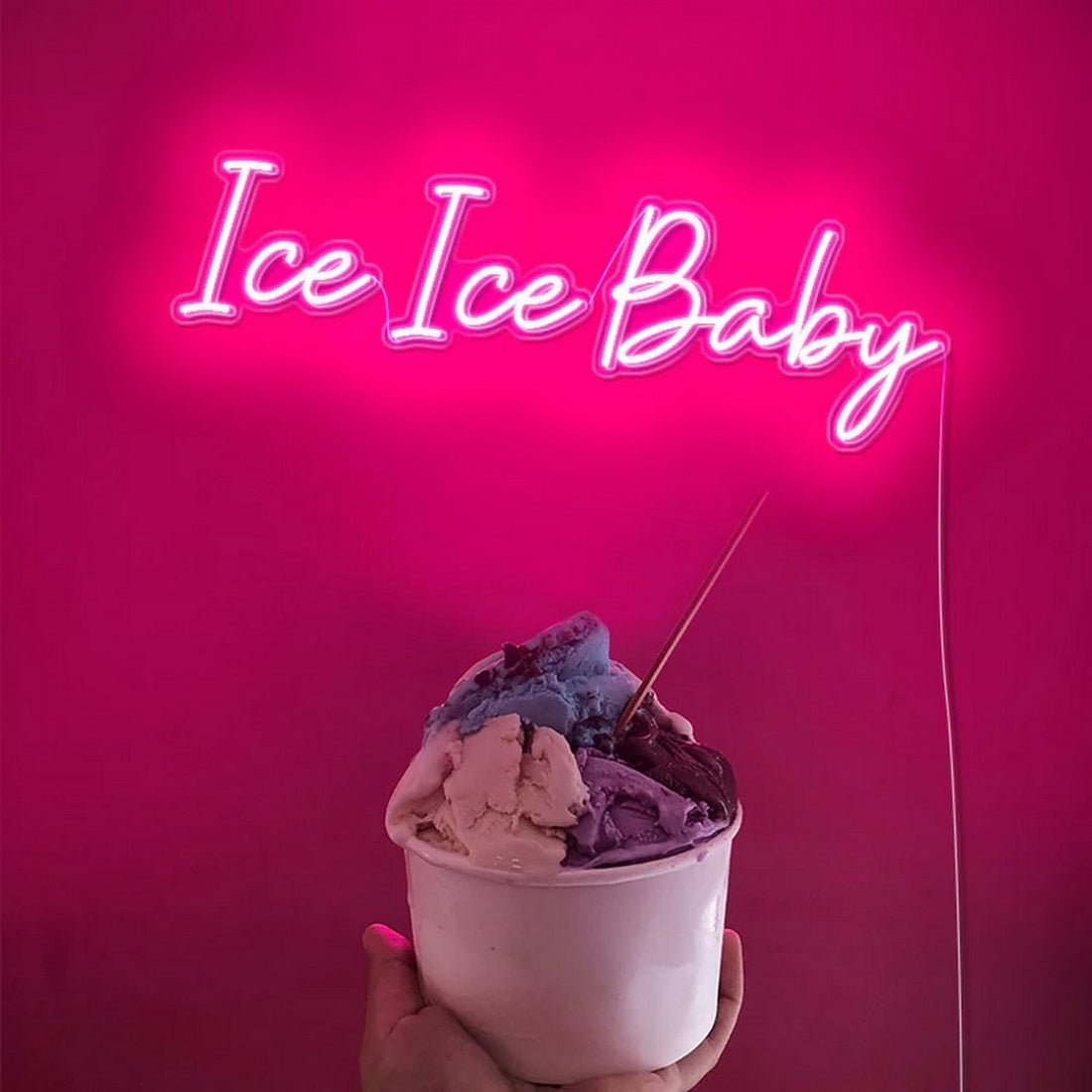 Ice Ice Baby Led Sign Business Neon Sign - Shineneon