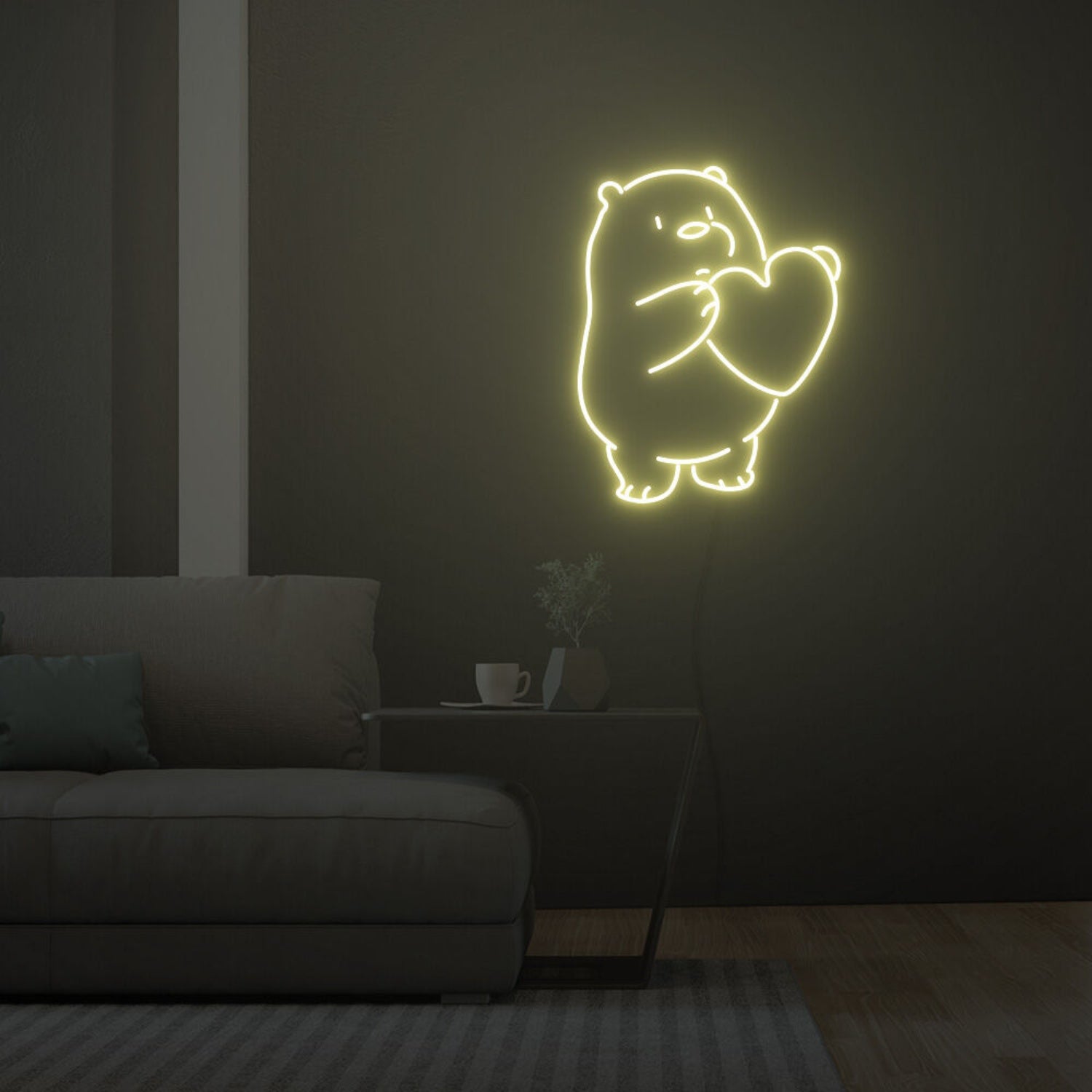 Icebear With Heart Led Neon Sign Fashion Custom Led Neon Sign | Shineneon
