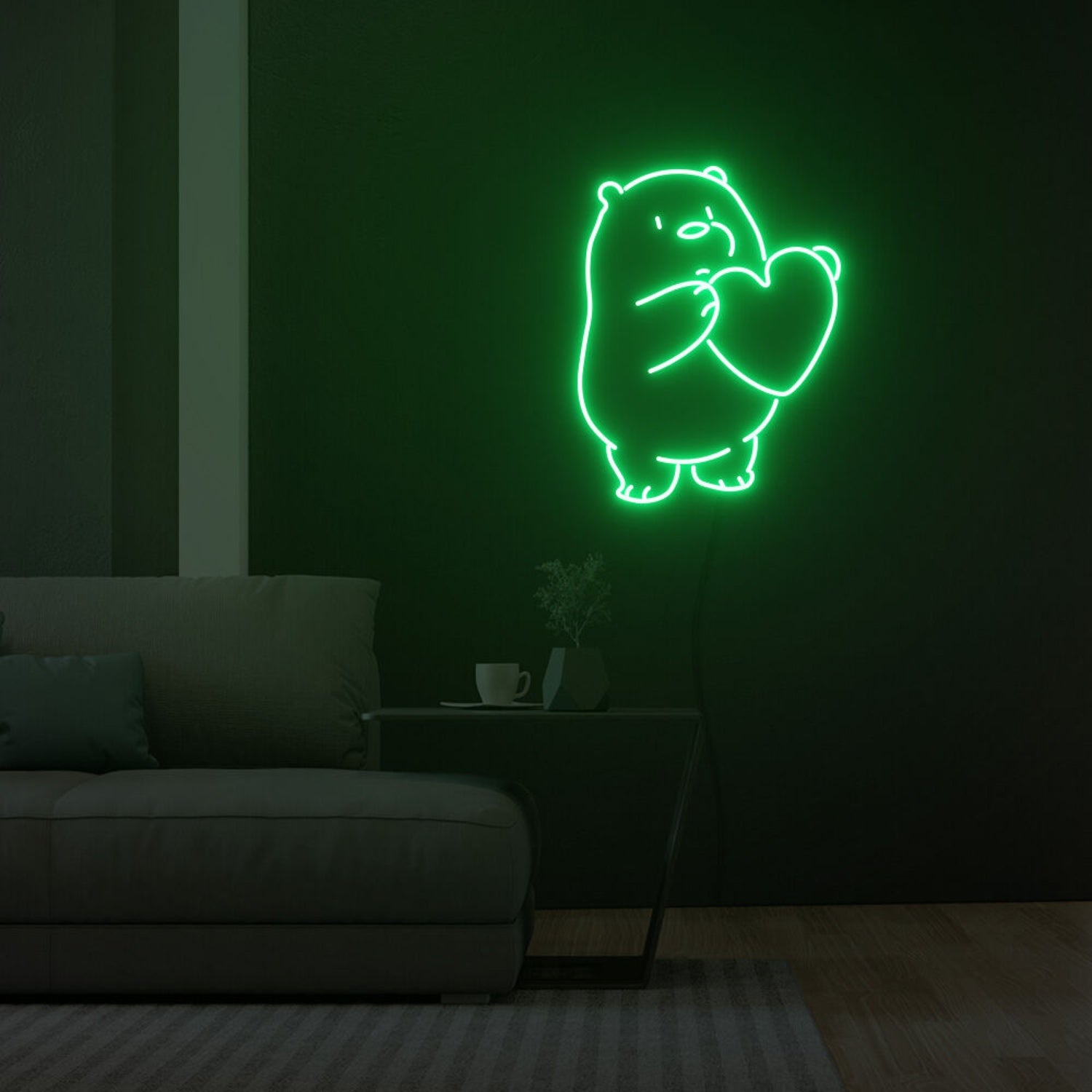Icebear With Heart Led Neon Sign Fashion Custom Led Neon Sign | Shineneon
