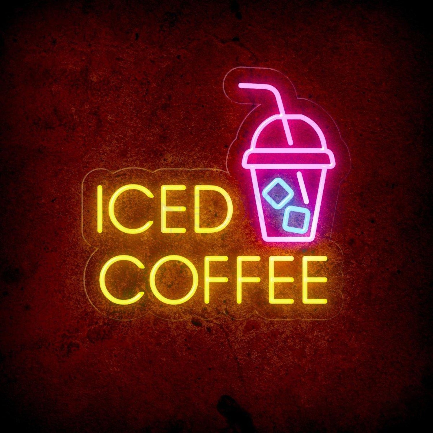 Iced Coffee Led Neon Sign | Shineneon