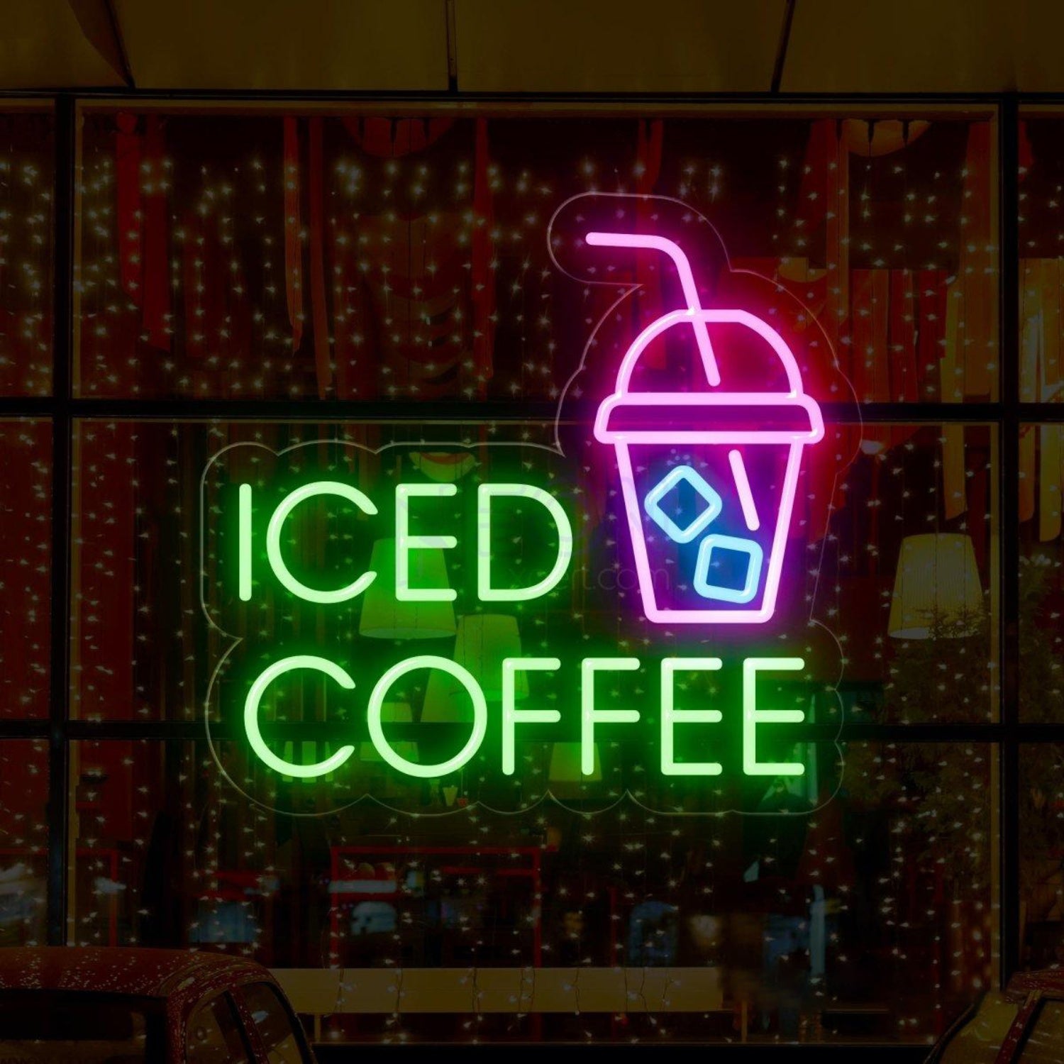 Iced Coffee Led Neon Sign | Shineneon