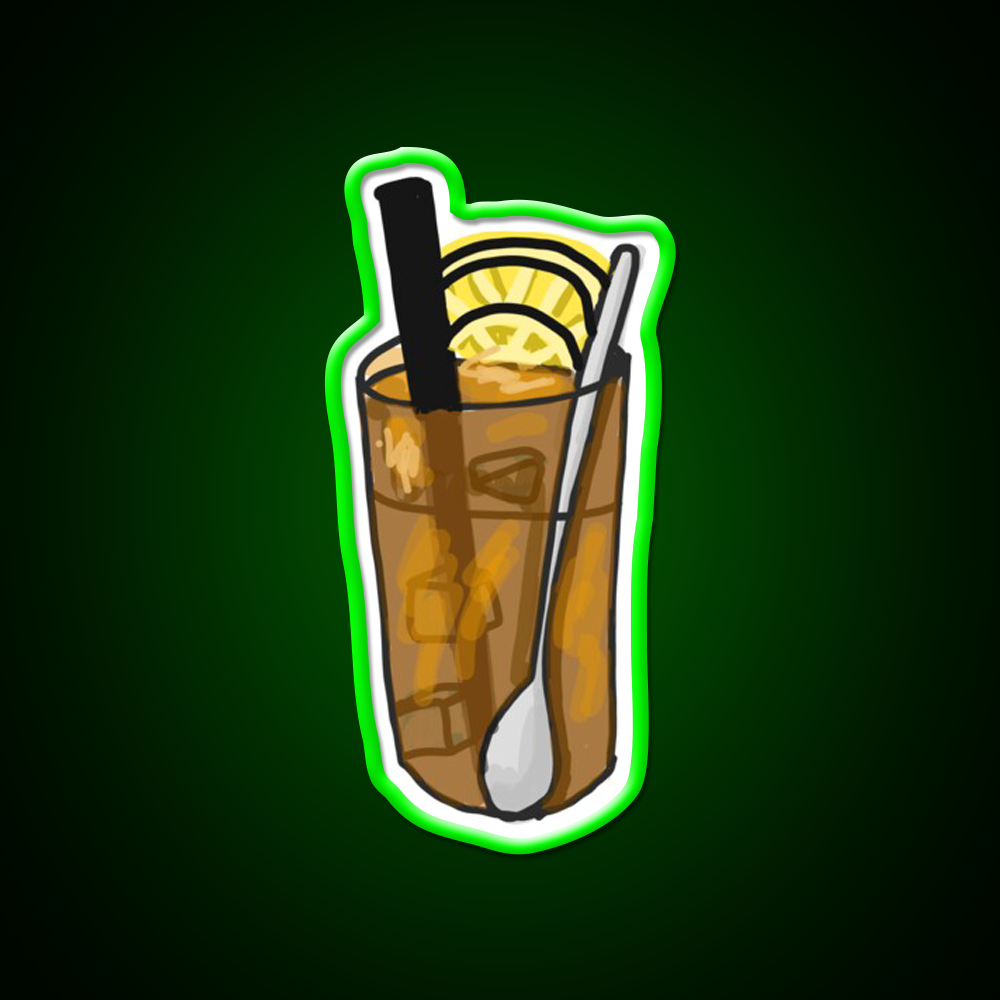 Iced Lemon Tea Led Neon Sign Chinese Food Rgb Color