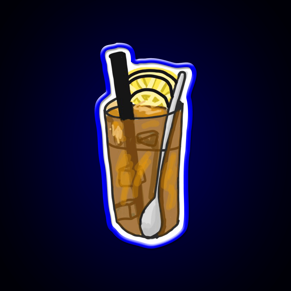 Iced Lemon Tea Led Neon Sign Chinese Food Rgb Color - Shineneon