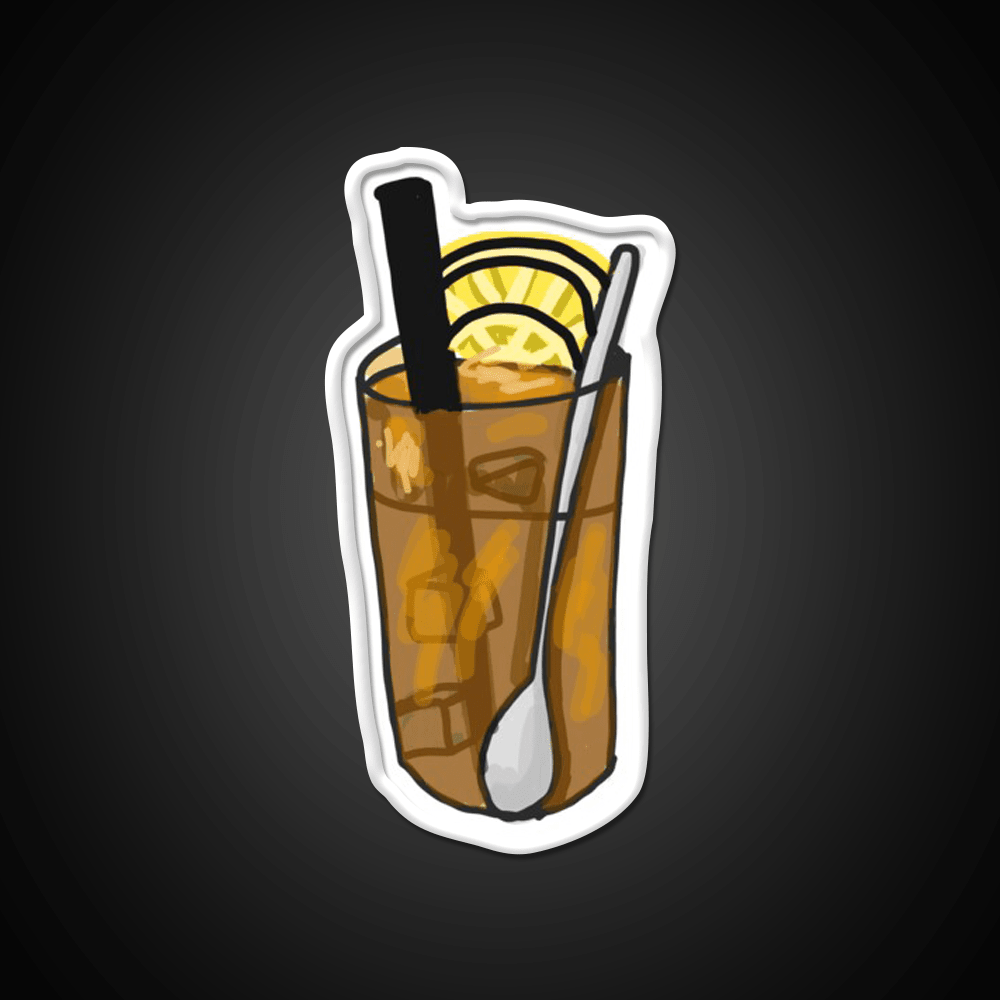 Iced Lemon Tea Led Neon Sign Chinese Food Rgb Color - Shineneon