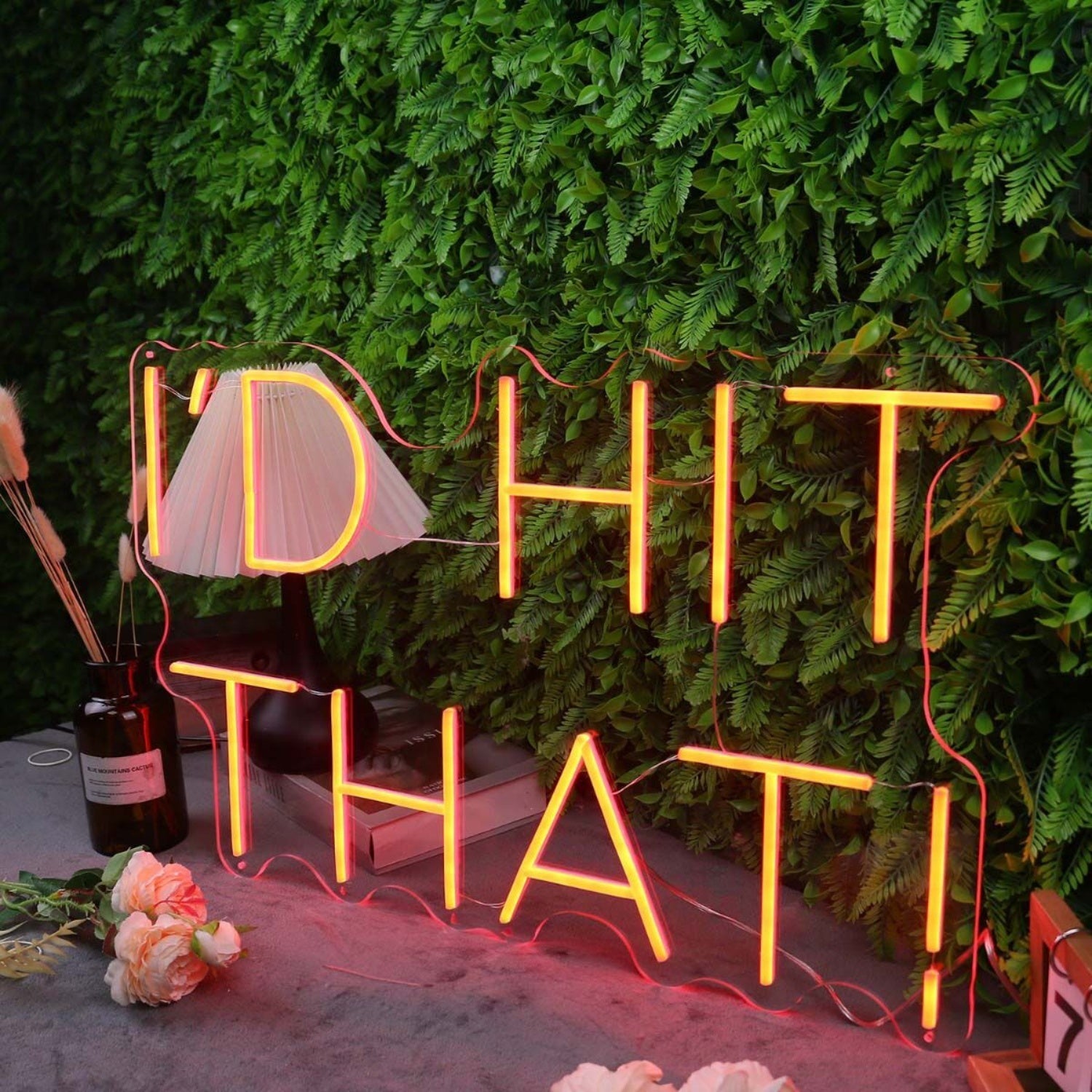 Id Hit That Orange Led Neon Sign - Shineneon