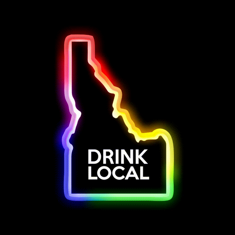 Idaho Drink Local Id Whiskey Drink Bar Led Neon Sign Rgb Color