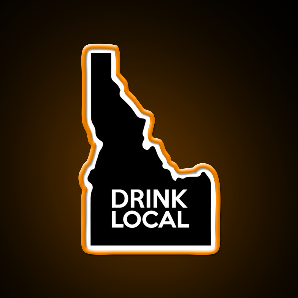 Idaho Drink Local Id Whiskey Drink Bar Led Neon Sign Rgb Color
