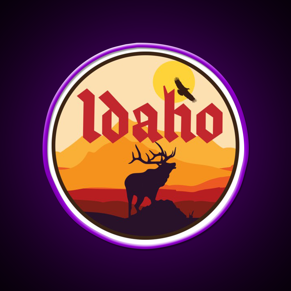 Idaho Elk Beer Bar Decor Led Neon Sign Rgb Color - LED neon sign view 9