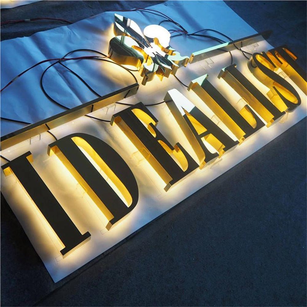 Idealist 3D Backlit Letters Business Metal Led Sign - Shineneon