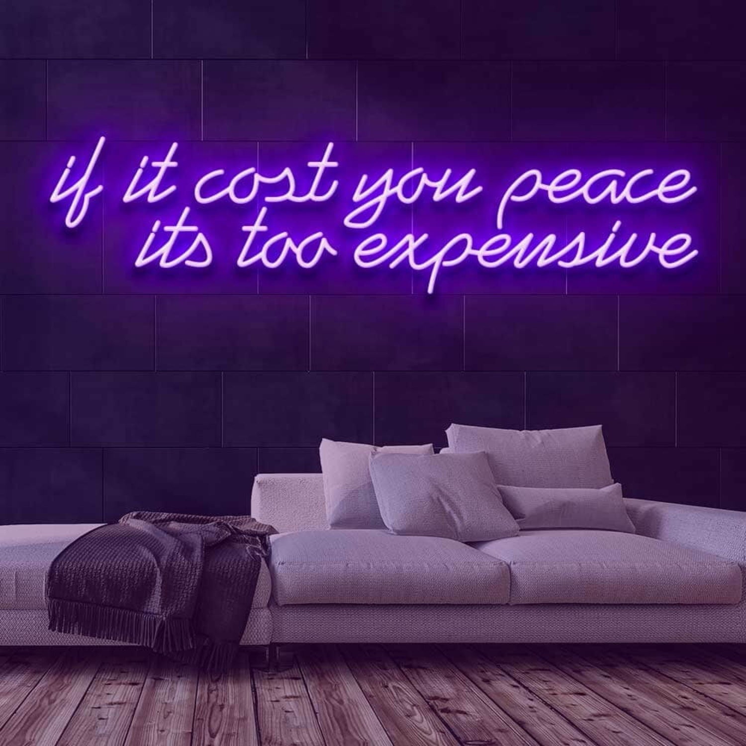 If It Cost You Peace Led Neon Sign - Shineneon