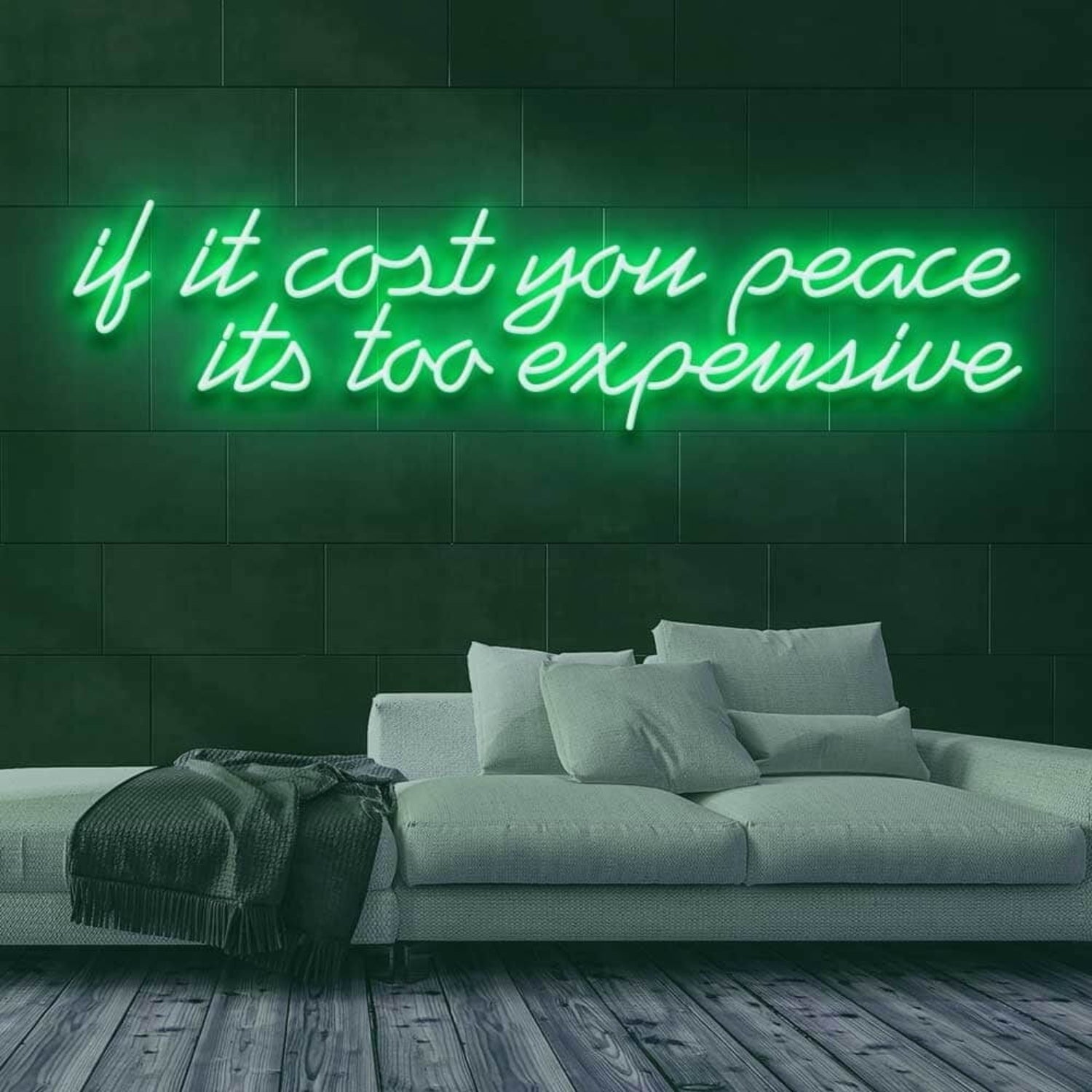 If It Cost You Peace Led Neon Sign - Shineneon