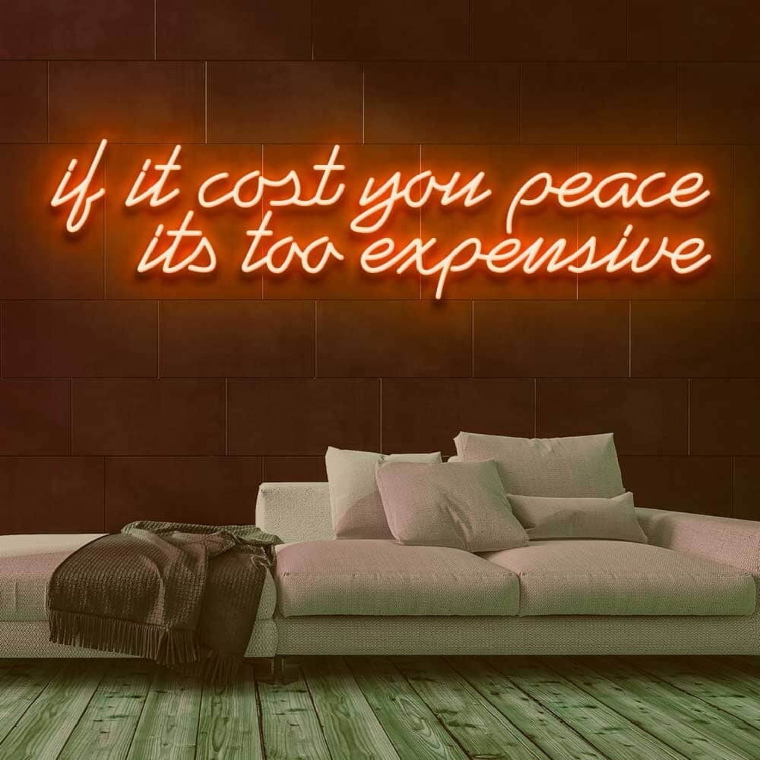 If It Cost You Peace Led Neon Sign - Shineneon