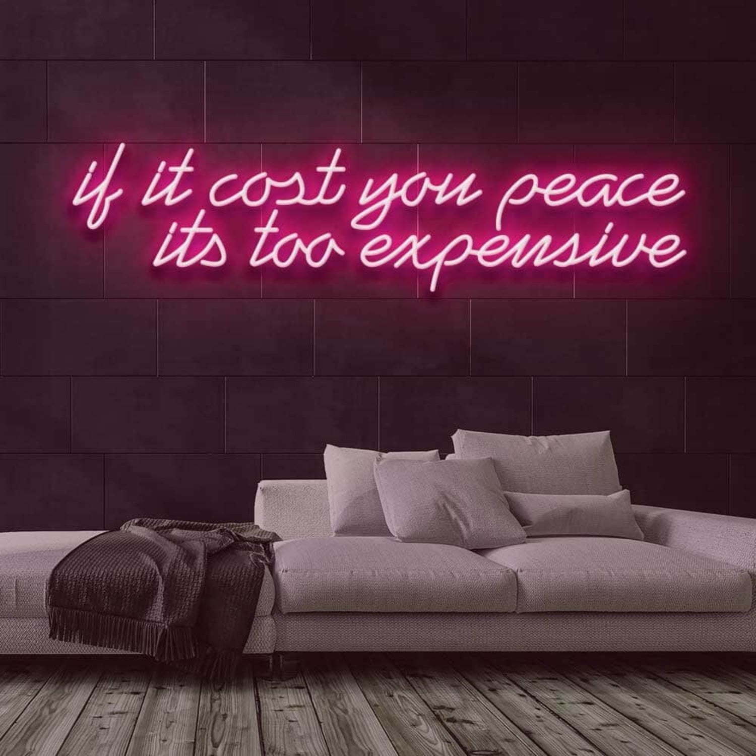 If It Cost You Peace Led Neon Sign - Shineneon
