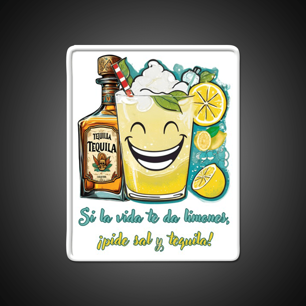 If Life Gives You Lemons Ask For Salt And Tequila Tequila Led Neon Sign Rgb Color - Shineneon