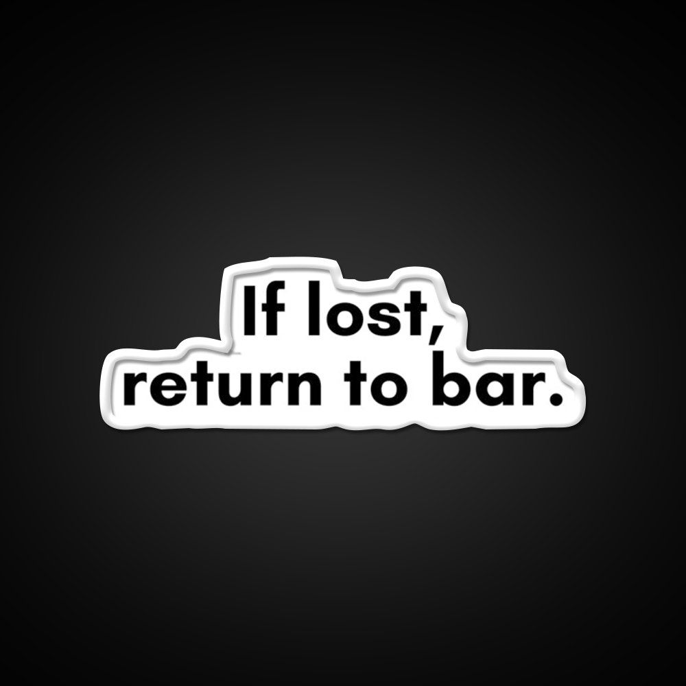 If Lost Return To Bar Man Cave Bar Led Neon Sign Rgb Color - LED neon sign view 11