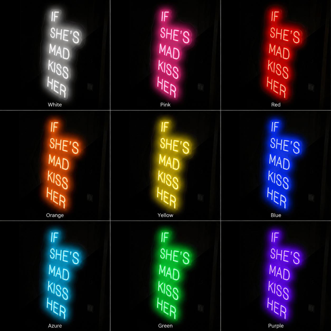 If She S Mad Kiss Her LED Neon Sign - Shineneon