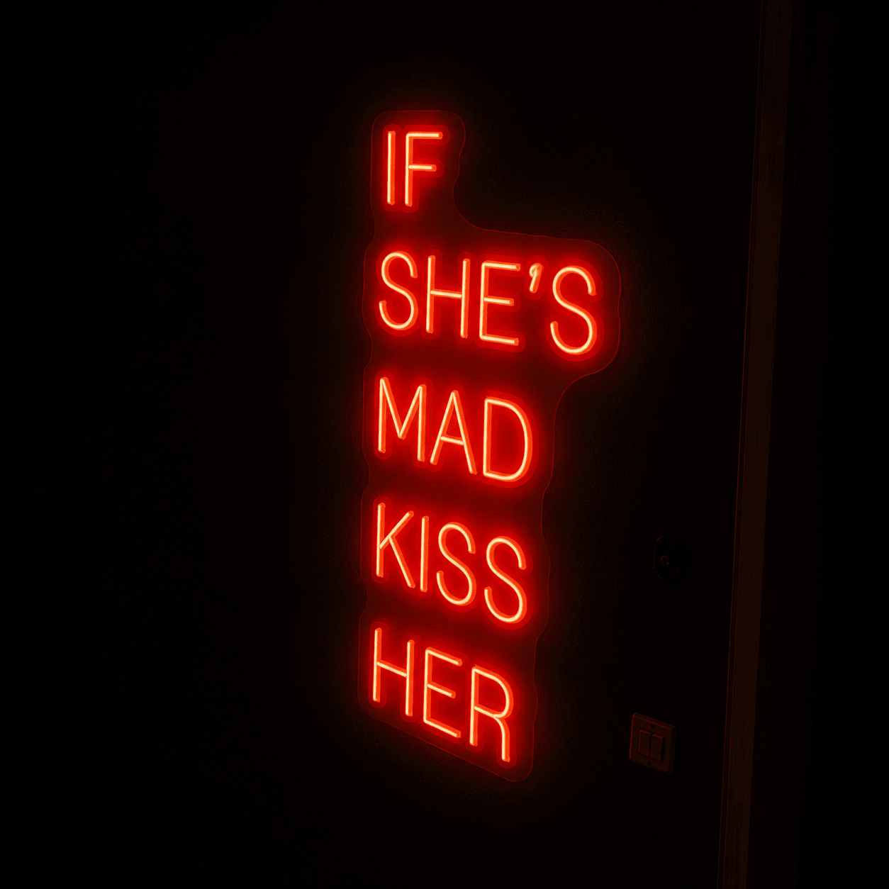 If She S Mad Kiss Her LED Neon Sign - Shineneon
