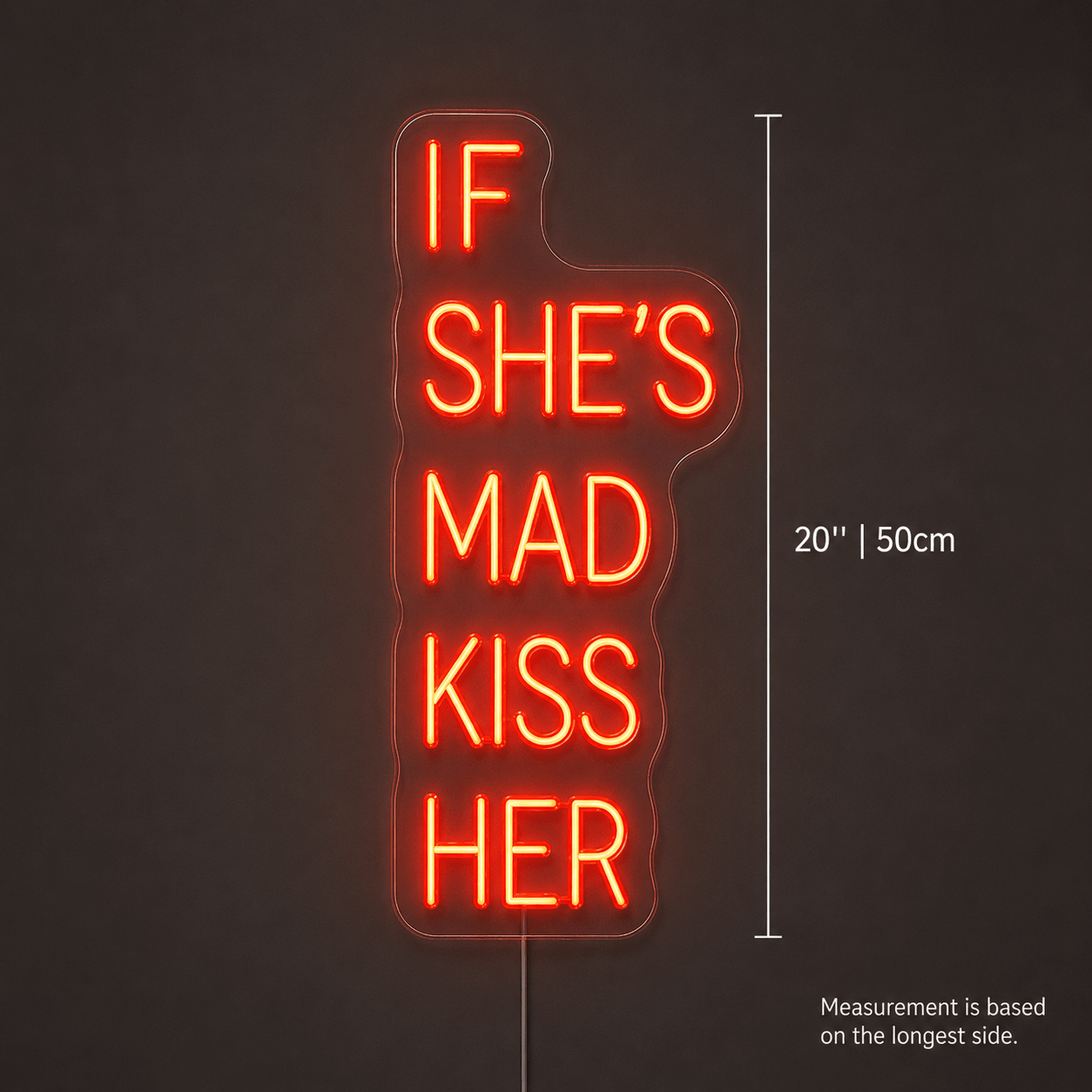 If She S Mad Kiss Her LED Neon Sign - Shineneon