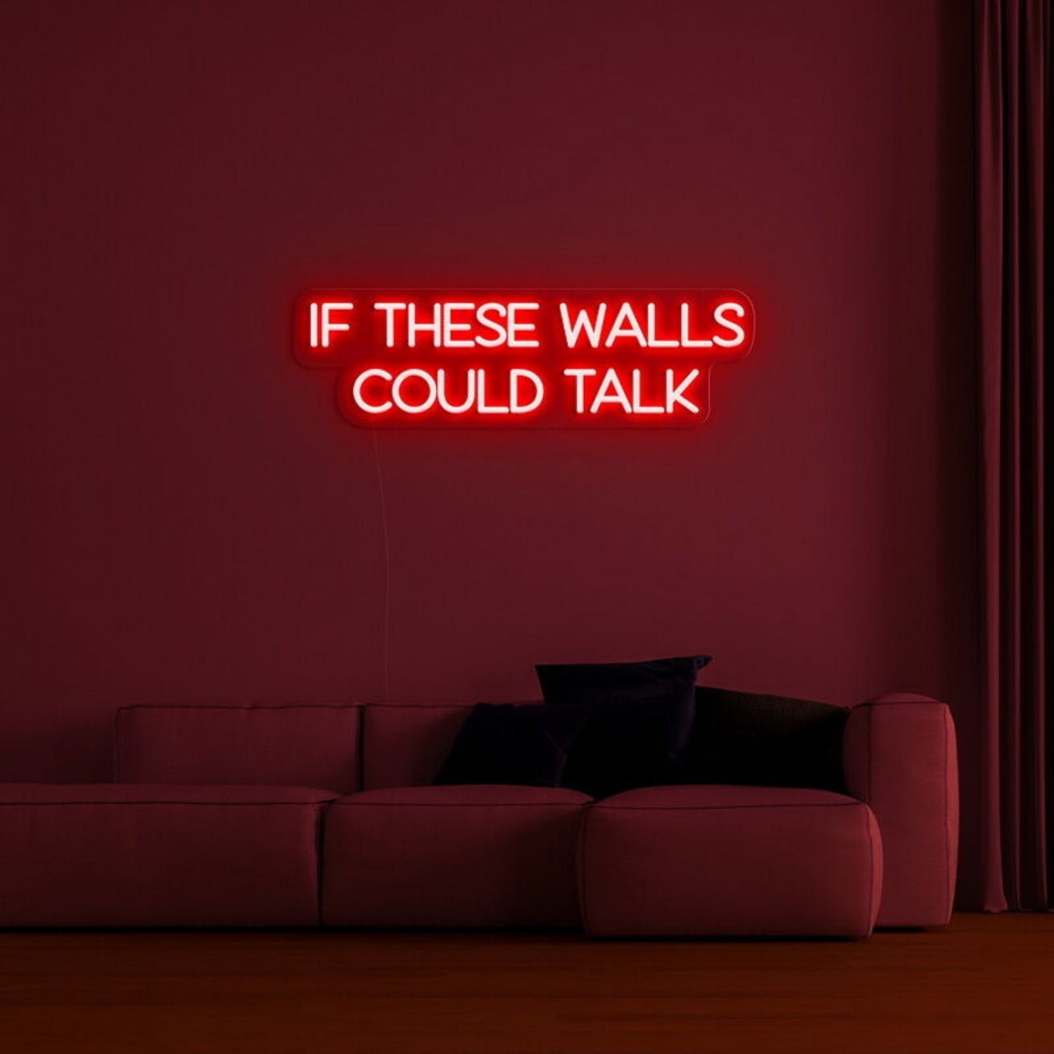 If These Walls Could Talk Led Neon Sign Fand Fun Decor - Shineneon