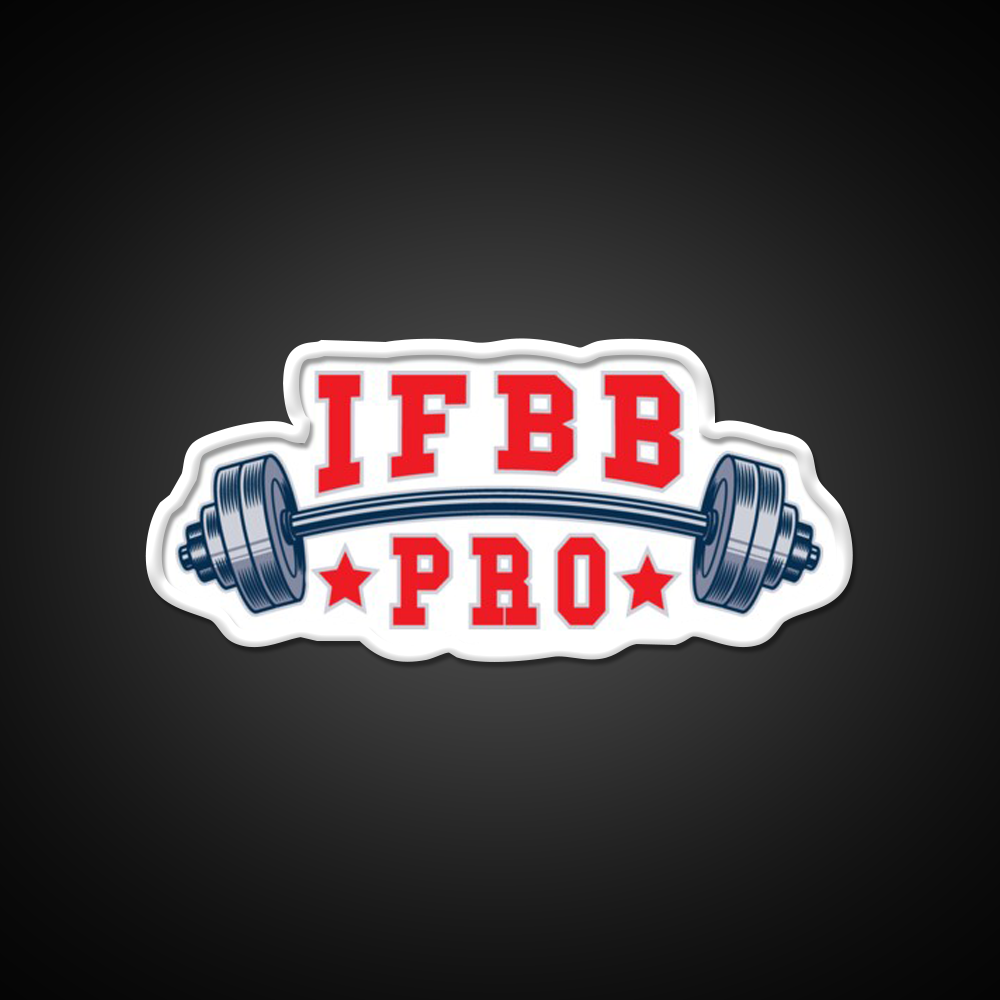 Ifbb Pro Barbell Design Gym Fitness Led Neon Sign By Designs Rgb Color - LED neon sign view 11