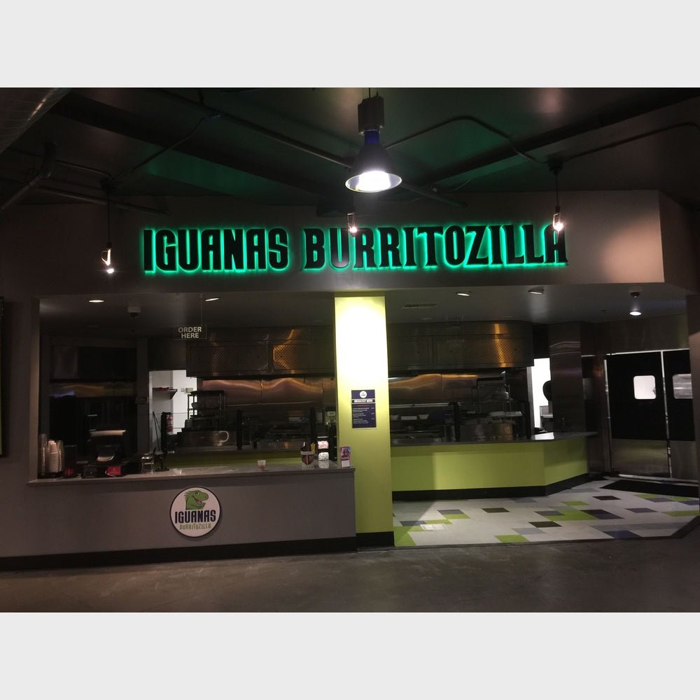 Iguanas Burritozilla 3D Backlit Channel Letters Led Light Sign - Shineneon