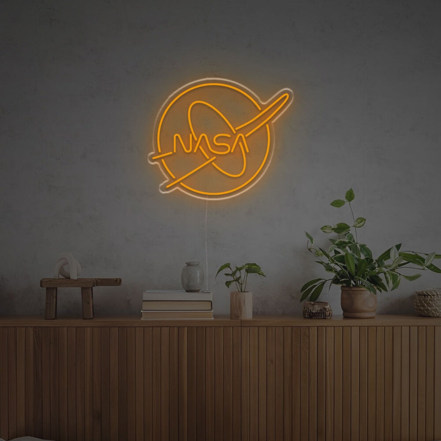 Illuminate Your Bar Nasa Logo Led Neon Sign Fa Stellar - Shineneon
