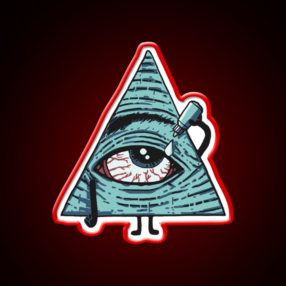 Illuminati Are Baked Hemp Inspired Green Leaf Led Neon Sign Rgb Color - Shineneon