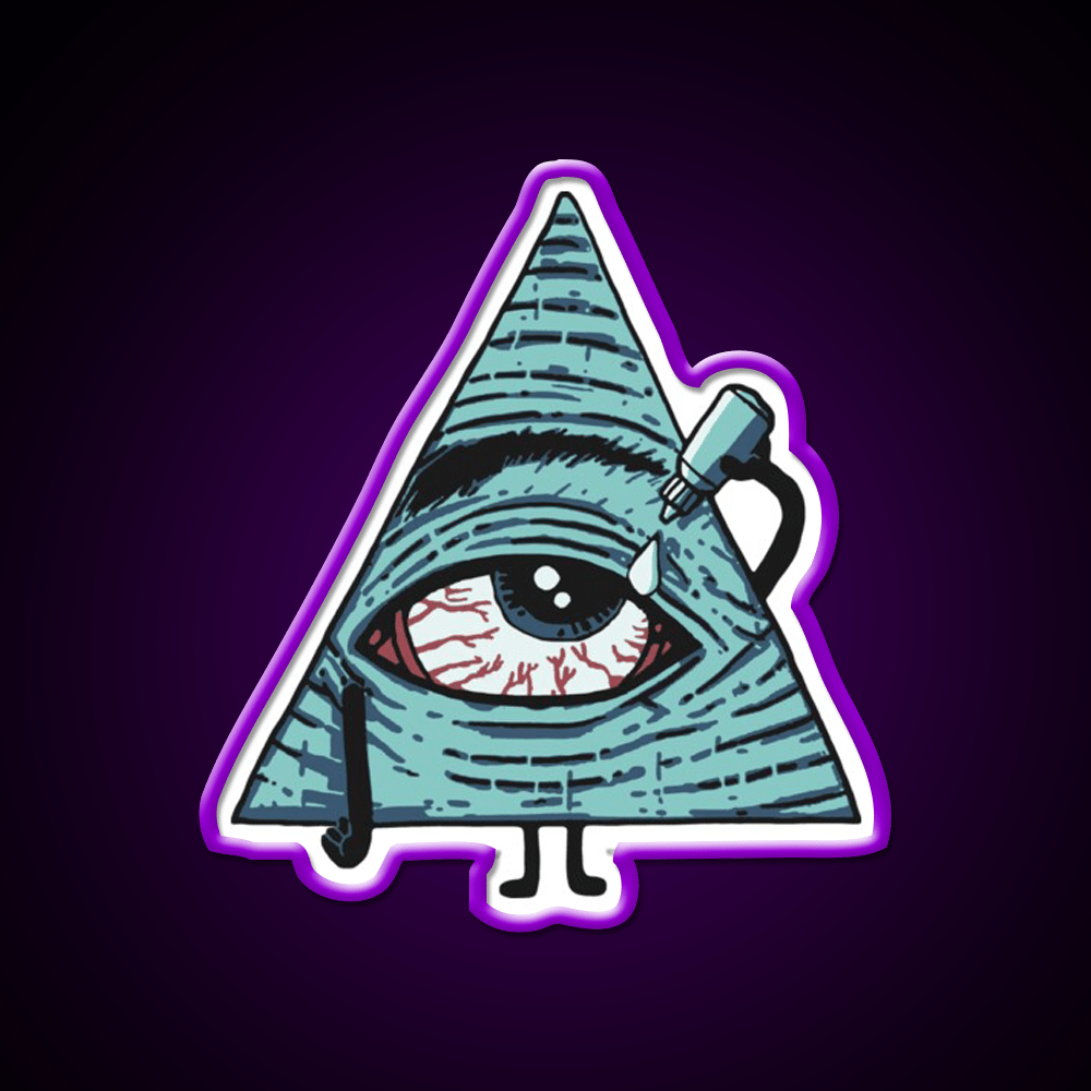 Illuminati Are Baked Hemp Inspired Green Leaf Led Neon Sign Rgb Color - Shineneon