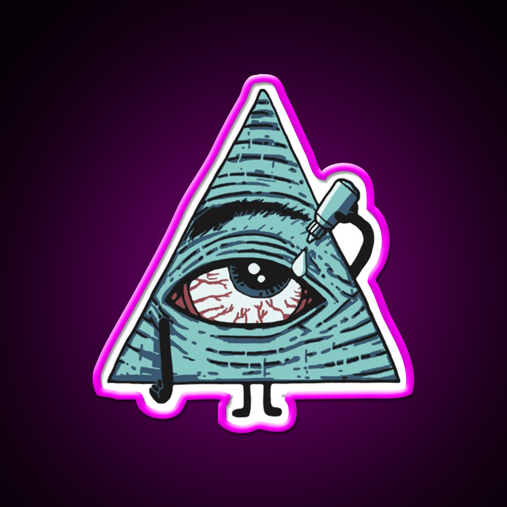 Illuminati Are Baked Hemp Inspired Green Leaf Led Neon Sign Rgb Color - Shineneon