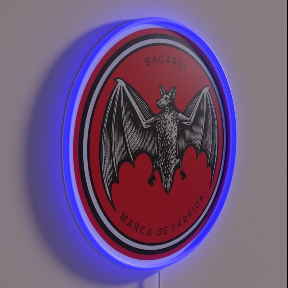 Illustration With A Soft Color Palette Bacardi Rgb Led Neon Sign - Shineneon