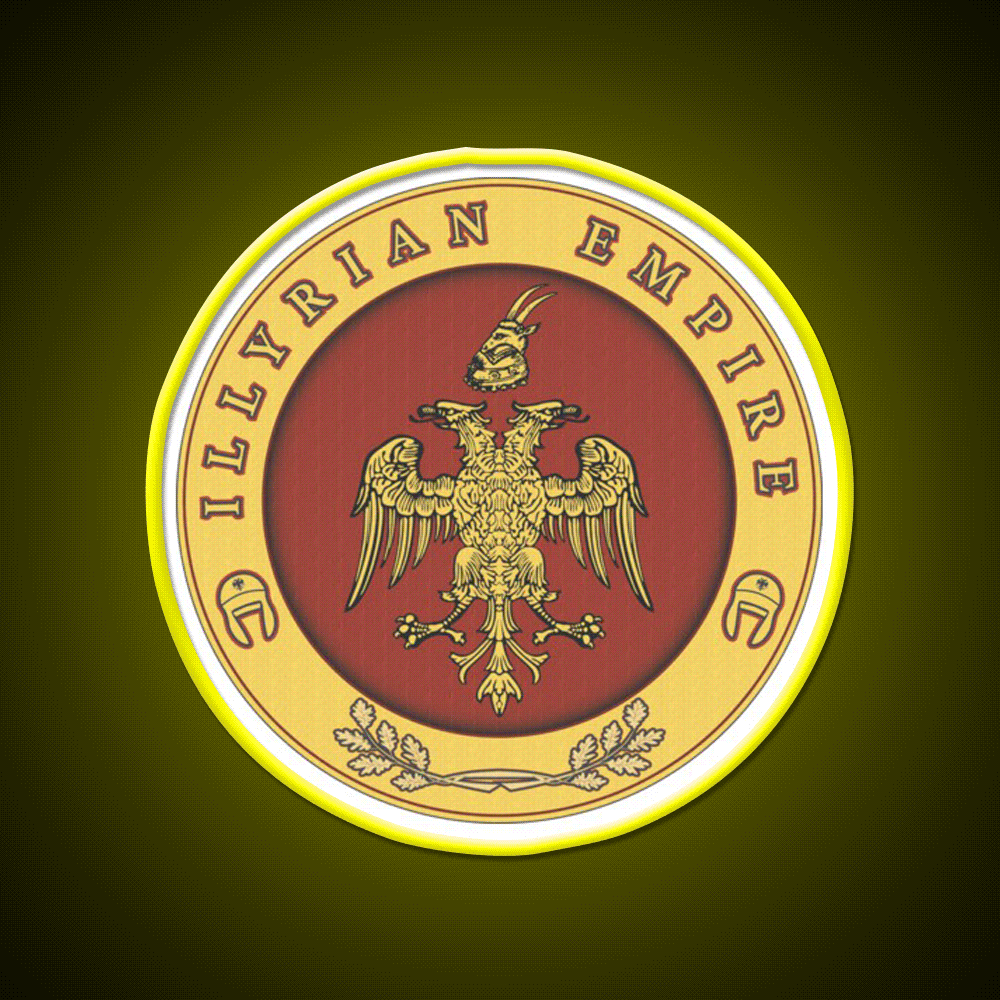 Illyrian Empire Cocktail Bar Decor Led Neon Sign Rgb Color - Custom LED neon sign front view