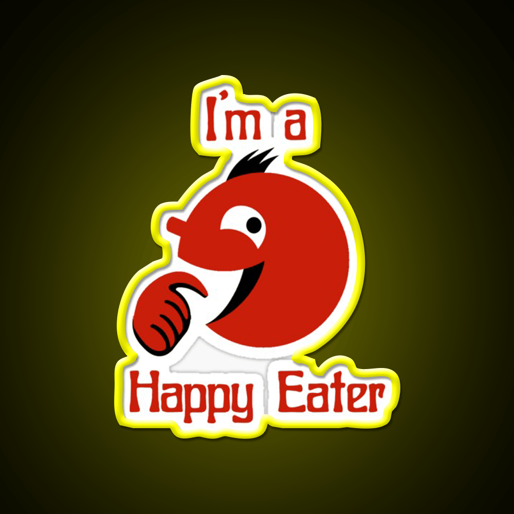 Im A Happy Eater Fast Food Led Neon Sign For Burger Place Rgb Color - Shineneon