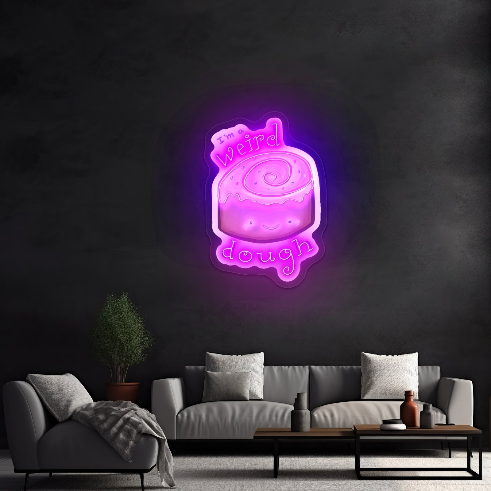 Im A Weird Dough Food Pun Artwork Neon Wall Signs - Shineneon