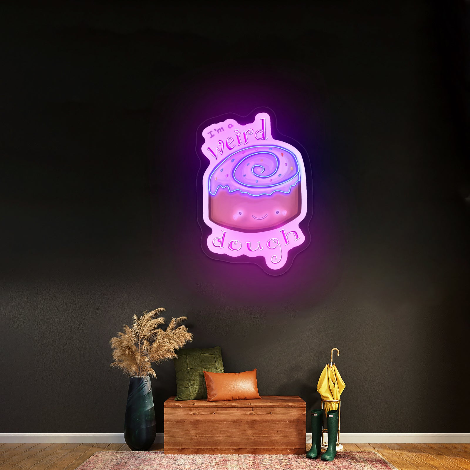Im A Weird Dough Food Pun Artwork Neon Wall Signs