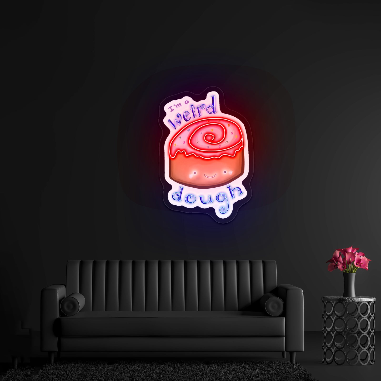 Im A Weird Dough Food Pun Artwork Neon Wall Signs