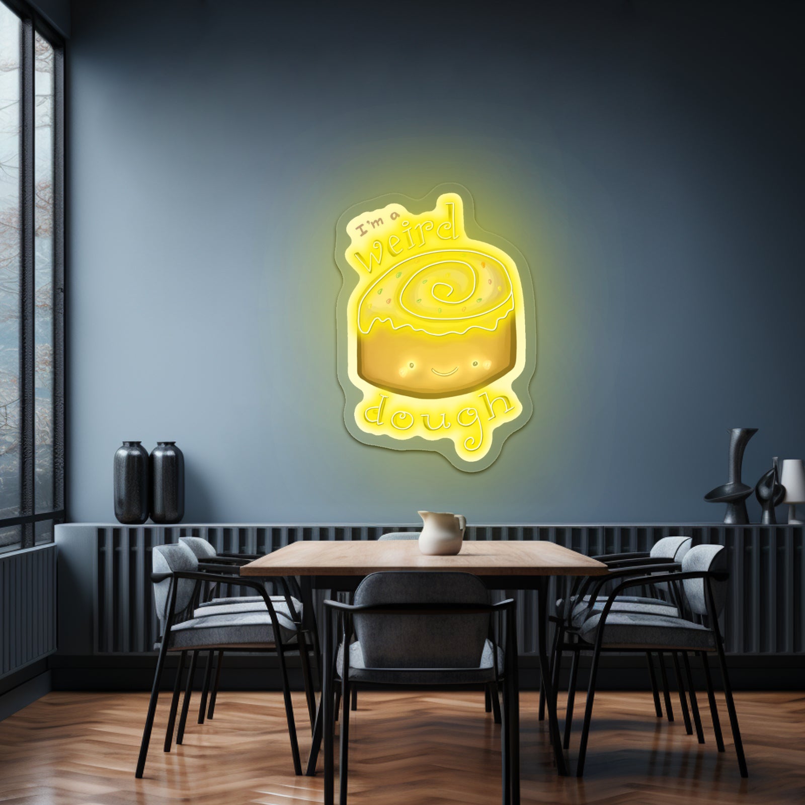 Im A Weird Dough Food Pun Artwork Neon Wall Signs