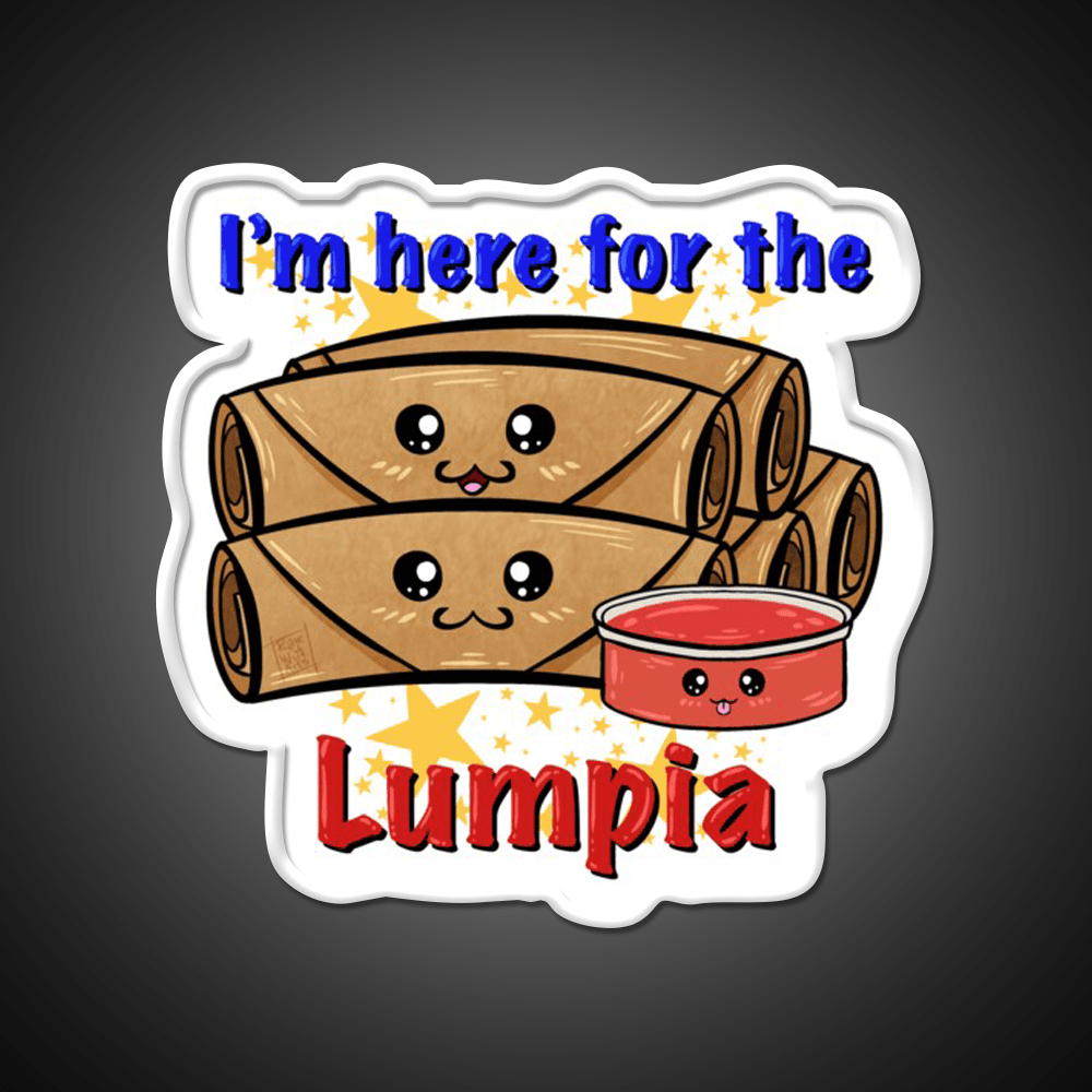 Im Here For The Lumpia Snack Food Led Neon Sign Rgb Color - Shineneon
