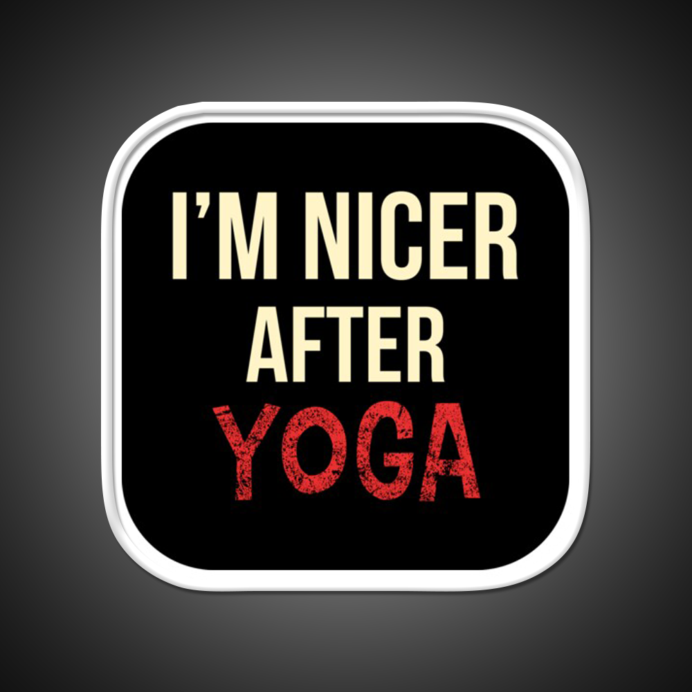 Im Nicer After Yoga Led Neon Sign For Wellness Space Rgb Color