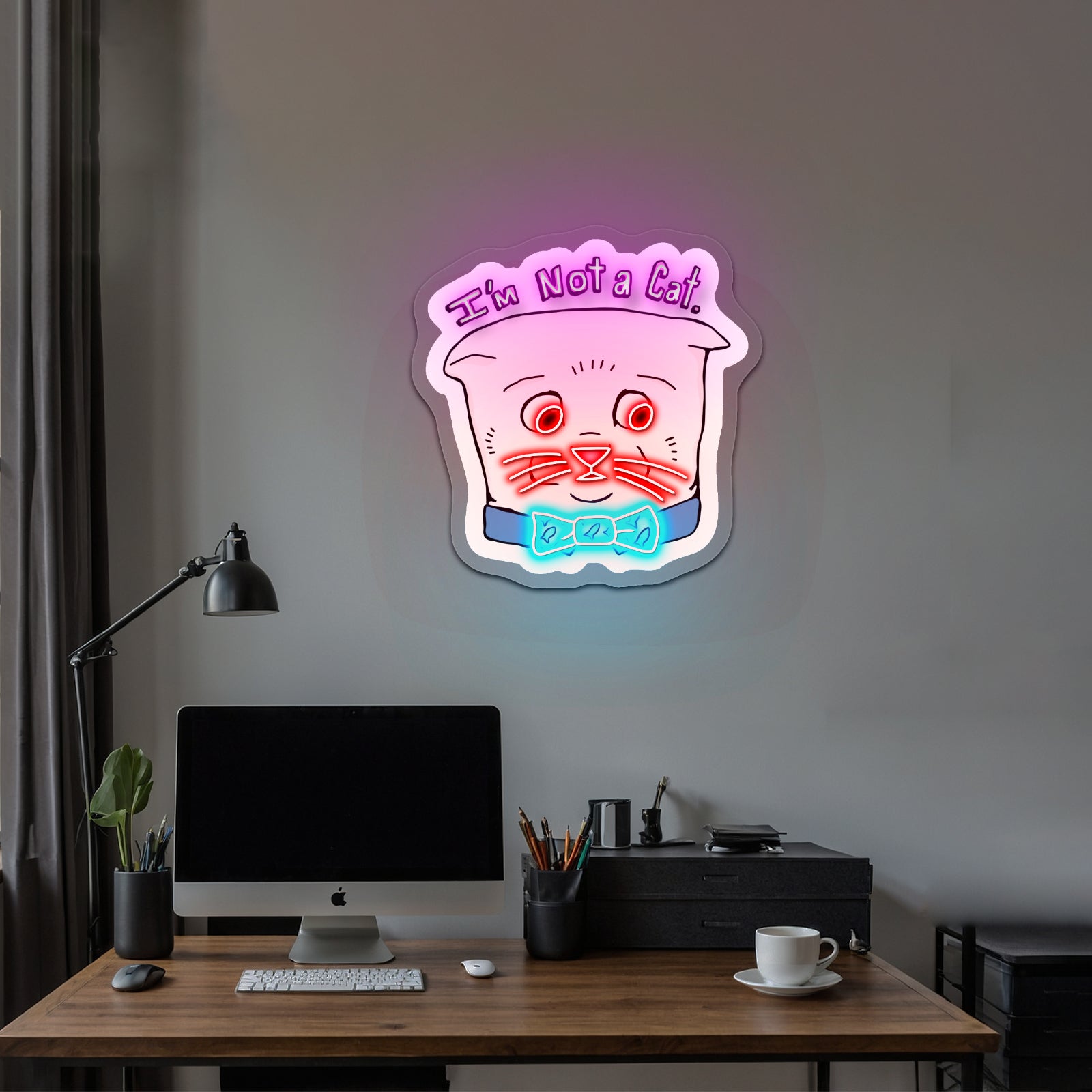 Im Not A Cat Artwork Bar Neon Signs