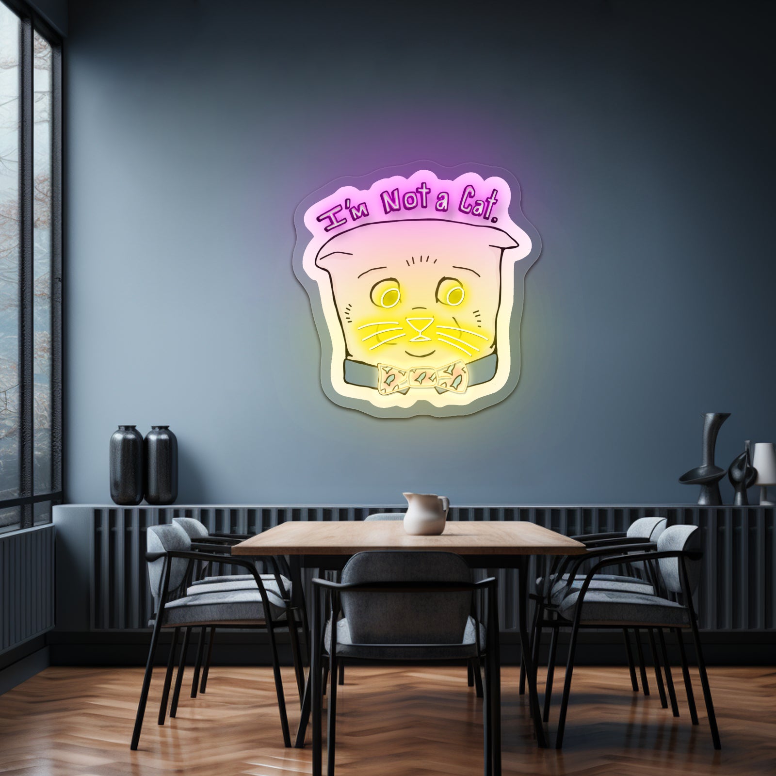 Im Not A Cat Artwork Bar Neon Signs